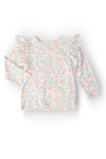 Pretty Pumpkins L/S Ruffle Tee - Sleeve, Textile, Fashion, Baby & Toddler Clothing, Pink | Everetts Place