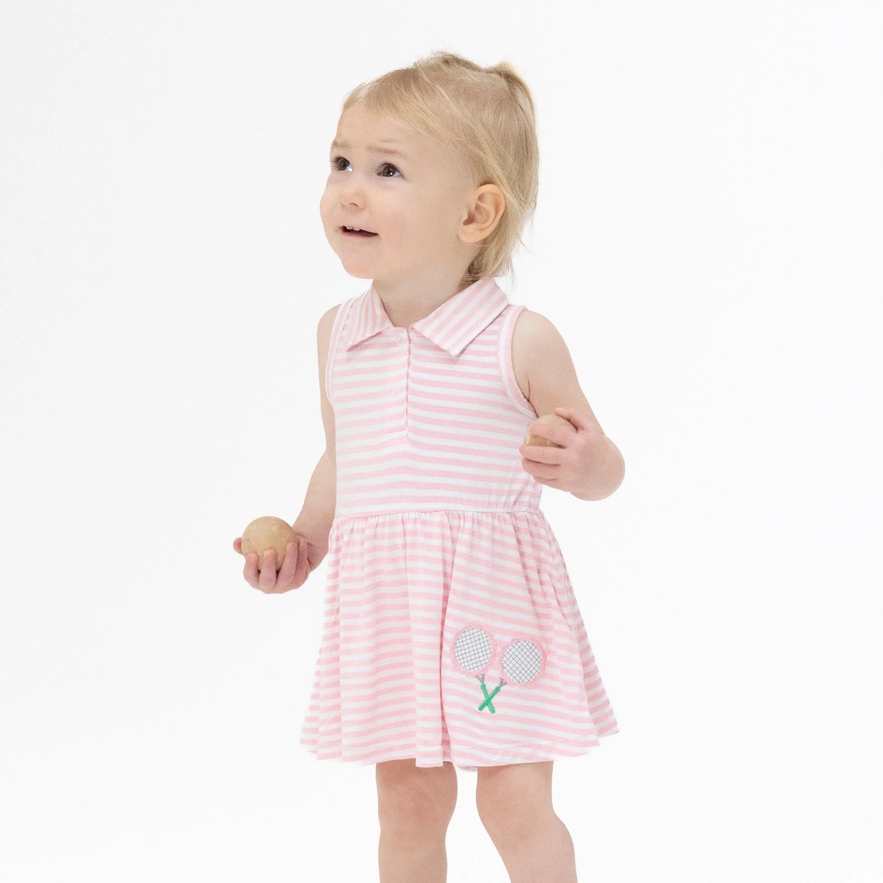 Pretty Tennis - Polo Tennis Dress - Collar, Baby & Toddler Clothing, Dress, Pink, One-piece garment | Everetts Place
