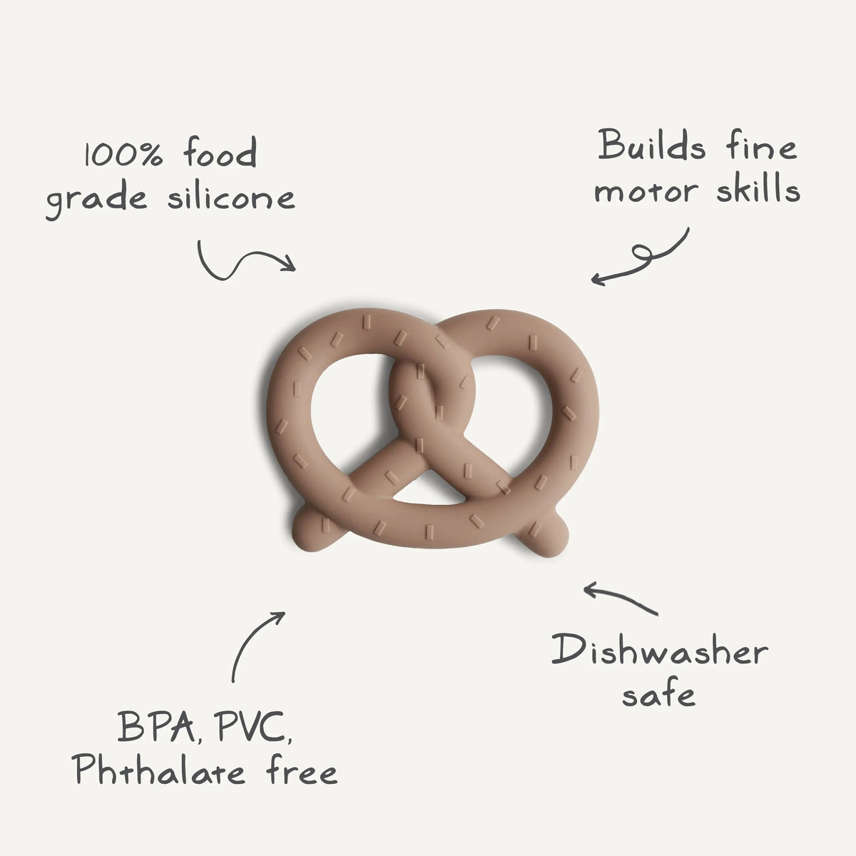 Mushie Pretzel Teether - 