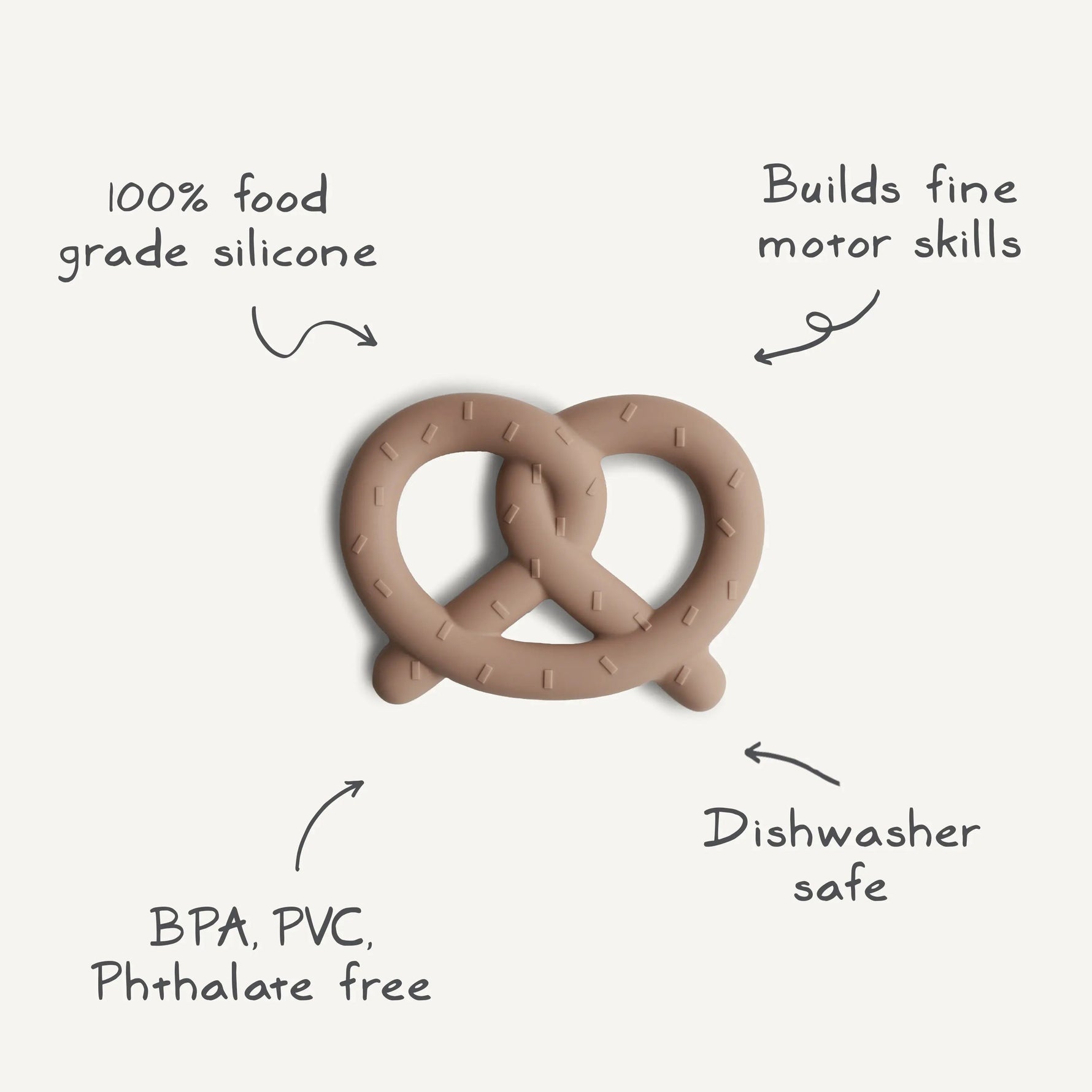 Mushie Pretzel Teether - 
