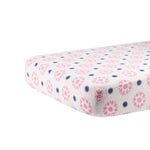 Newcastle Classics Primrose Indigo Cotton Muslin Crib Sheet Soft and Breathable for Infants - 