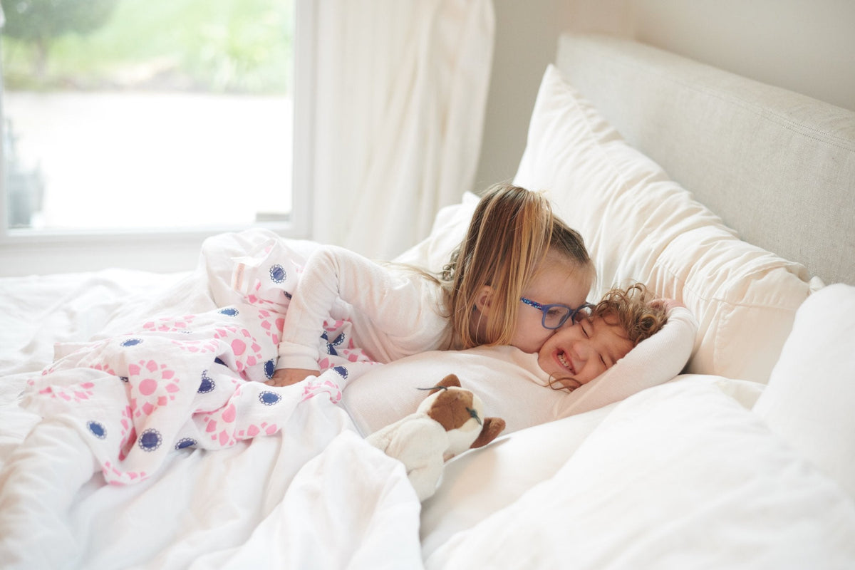 Newcastle Classics Primrose Indigo Cotton Muslin Swaddle