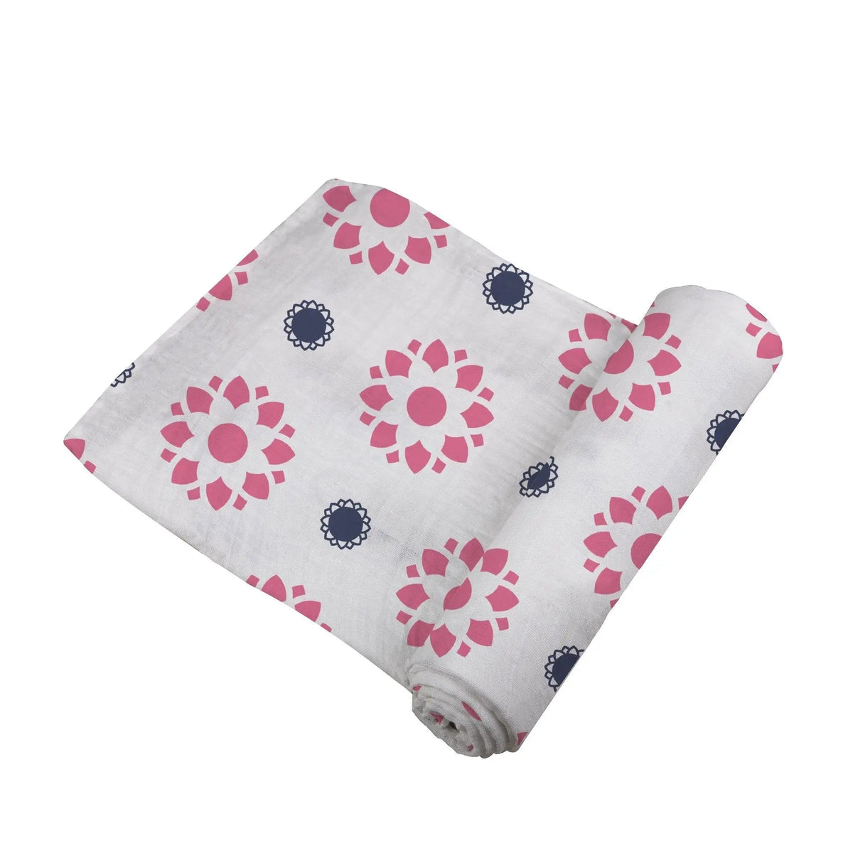 Newcastle Classics Primrose Indigo Cotton Muslin Swaddle - 