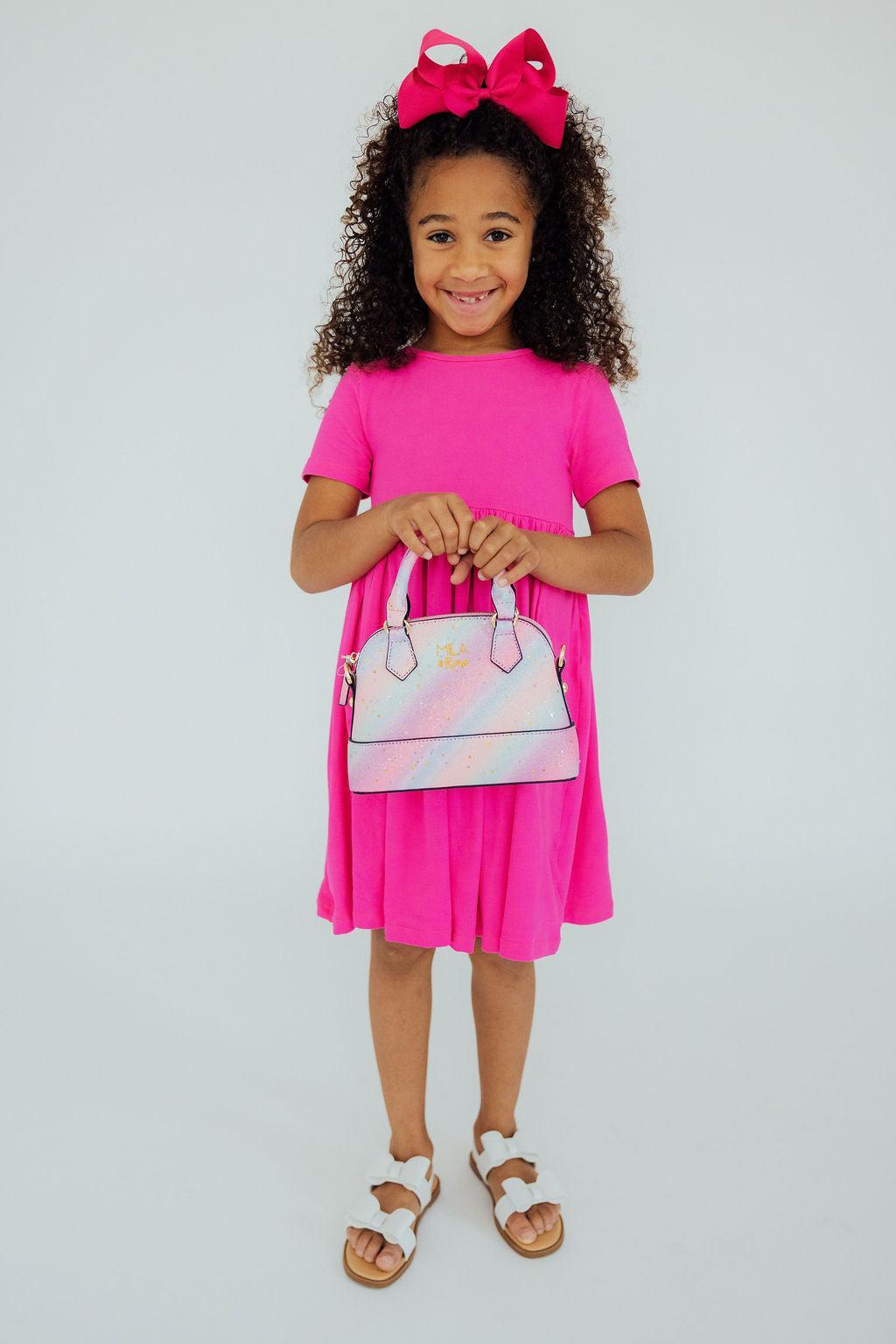 Mila & Rose ® Princess Glitter Girl's Crossbody Purse - 