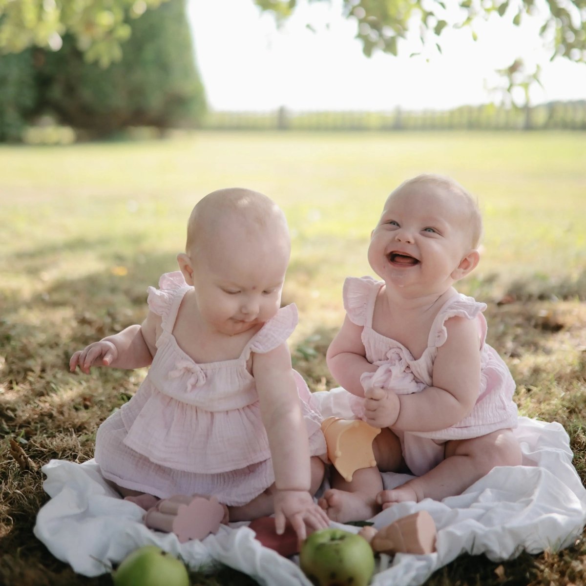 Mushie Princess Mold Free Bath Play Set with Crown Castle Heart Gem and Bear Princess - 