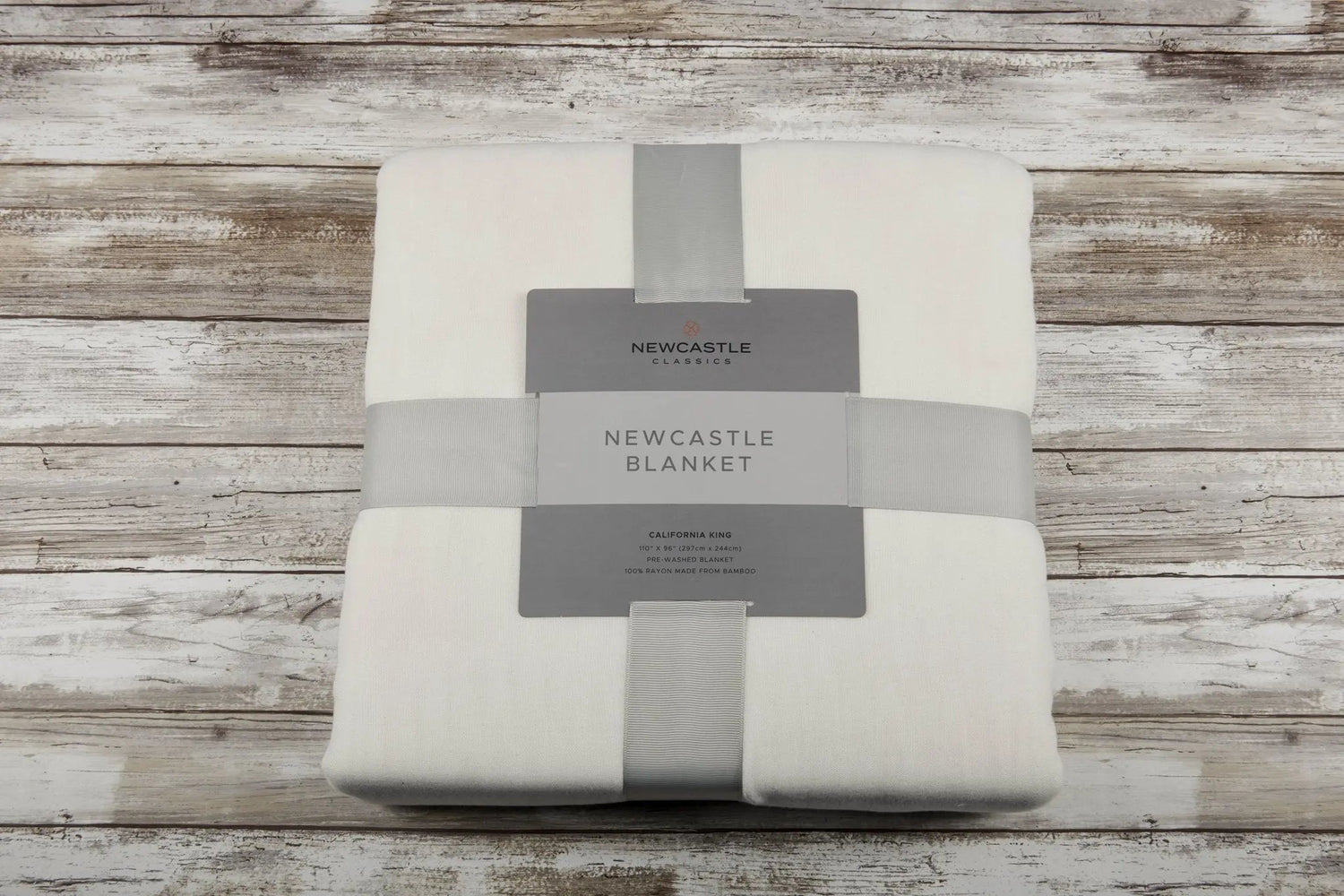 Newcastle Classics Pristine White Oversized King Luxury Bamboo Muslin Bed Blanket - 