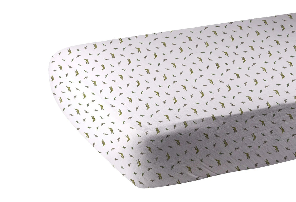 Newcastle Classics Pteranodon Cotton Muslin Crib Sheet - 