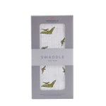 Newcastle Classics Pteranodon Cotton Muslin Swaddle Blanket Soft Breathable Fabric for Babies - 