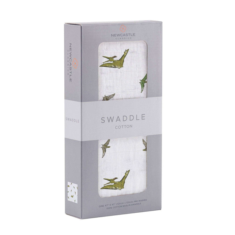 Pteranodon Cotton Muslin Swaddle - Everetts Place: Online Boutique - Kids & Babies