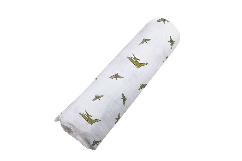 Pteranodon Cotton Muslin Swaddle - Everetts Place: Online Boutique - Kids & Babies