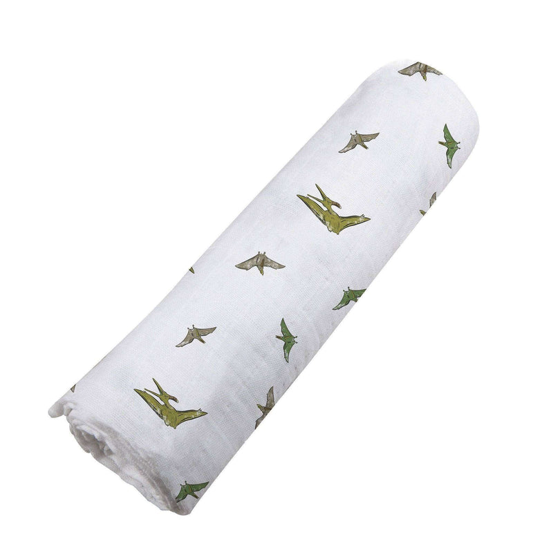 Pteranodon Cotton Muslin Swaddle - Everetts Place: Online Boutique - Kids & Babies