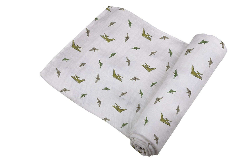 Pteranodon Cotton Muslin Swaddle - Everetts Place: Online Boutique - Kids & Babies