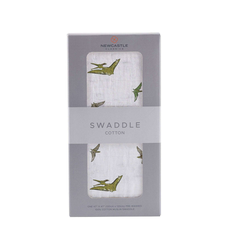 Pteranodon Cotton Muslin Swaddle - Everetts Place: Online Boutique - Kids & Babies