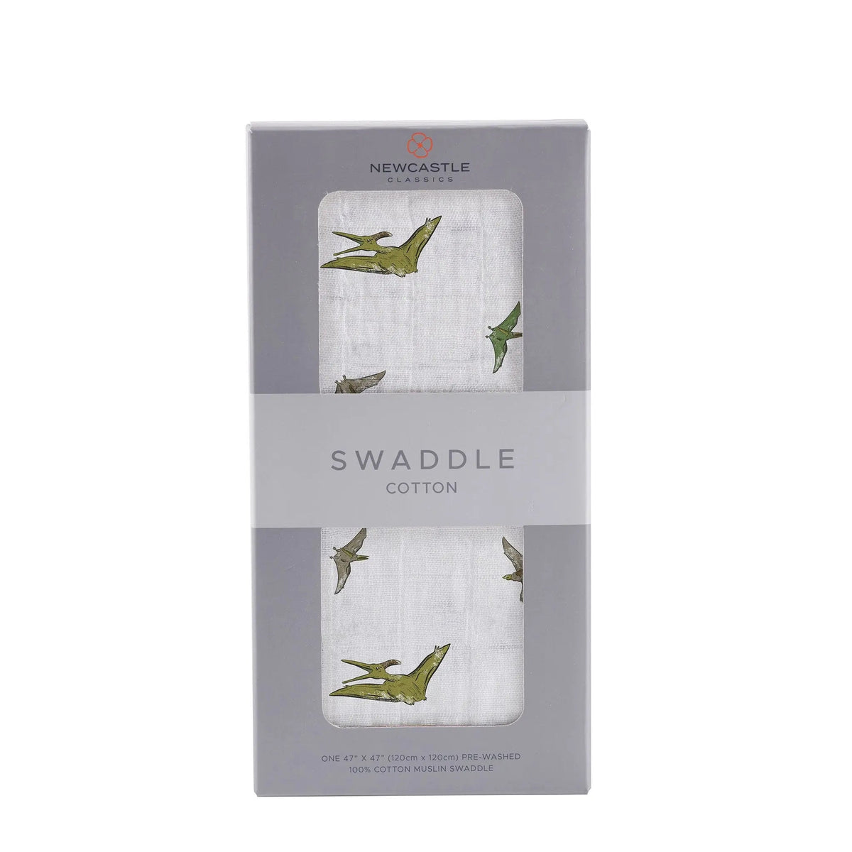 Newcastle Classics Pteranodon Cotton Muslin Swaddle - 