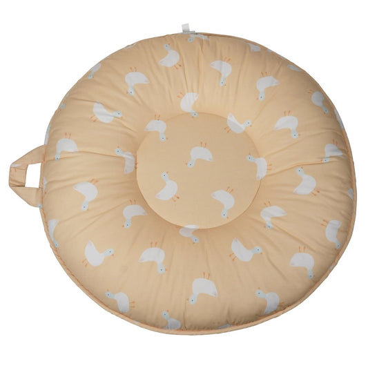 Puddles Whispering Blue Floor Cushion for Stylish and Comfortable Seating.