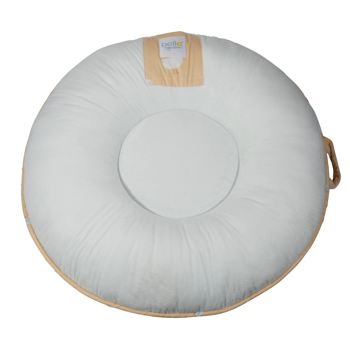 Puddles Whispering Blue Floor Cushion for Stylish and Comfortable Seating.