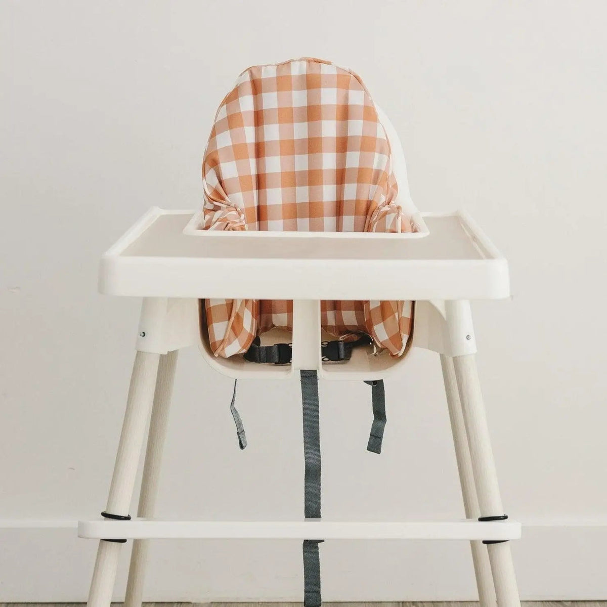 Little Joy Co. Pumpkin Gingham IKEA Antilop Highchair Cushion Cover – Wipeable - 