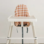 Little Joy Co. Pumpkin Gingham IKEA Antilop Highchair Cushion Cover – Wipeable - 