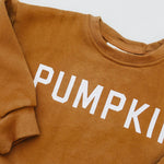 Little Joy Co. Pumpkin Graphic Crewneck Sweatshirt For Kids Cotton Fleece - Everetts Place Boutique - 
