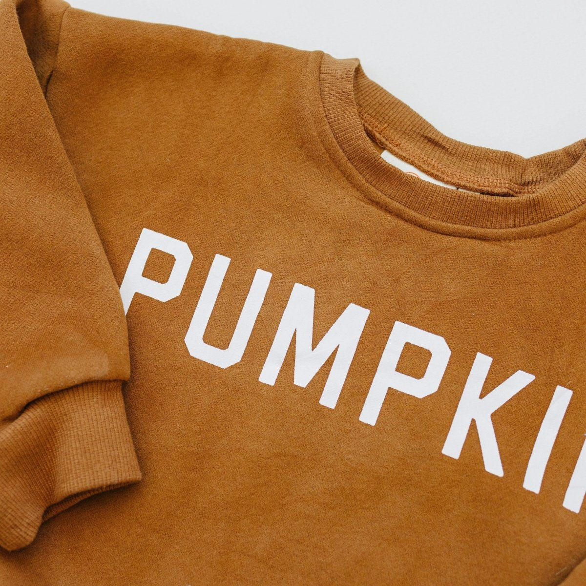 Little Joy Co. Pumpkin Graphic Crewneck Sweatshirt For Kids Cotton Fleece - Everetts Place Boutique - 