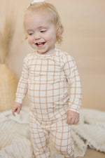 Little Joy Co. Pumpkin Pajamas 2pc Plaid Bamboo Set For Kids Warm Cozy - Everetts Place Boutique - 