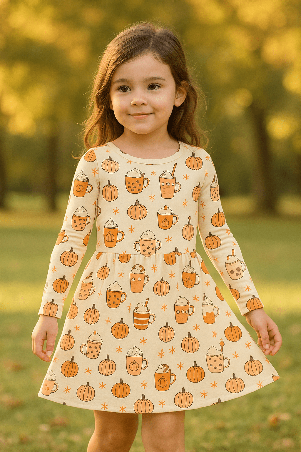 Dreamlet Pumpkin Spice (Bodysuit Dress) - 