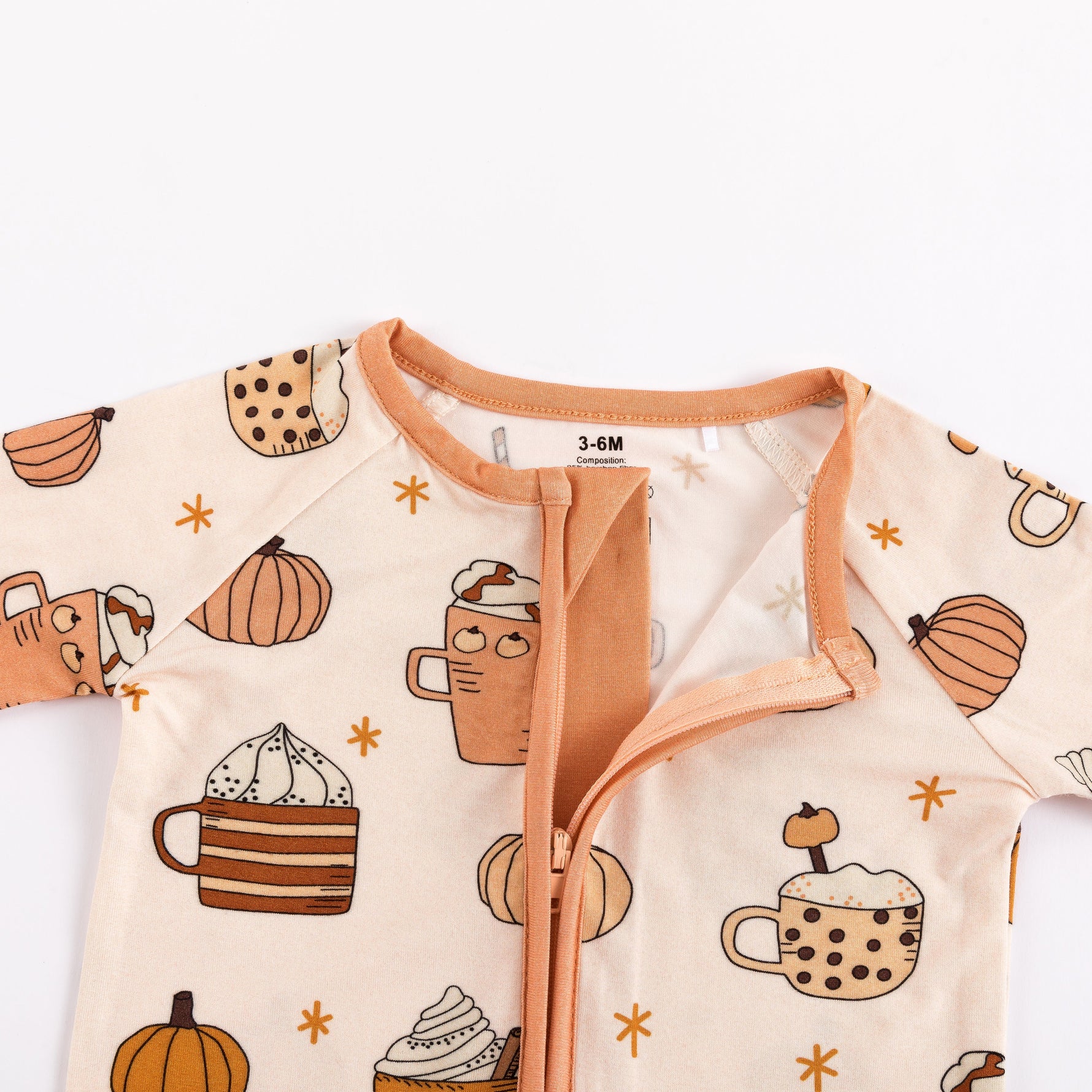 Dreamlet Pumpkin Spice (Convertible Zip Footies) - 