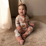 Dreamlet Pumpkin Spice (Convertible Zip Footies) - 
