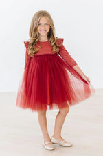 Mila & Rose ® Pumpkin Spice Shimmer 3/4 Sleeve Tutu Dress - 
