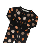 Dreamlet Pumpkins Black (Convertible Zip Footies) - 