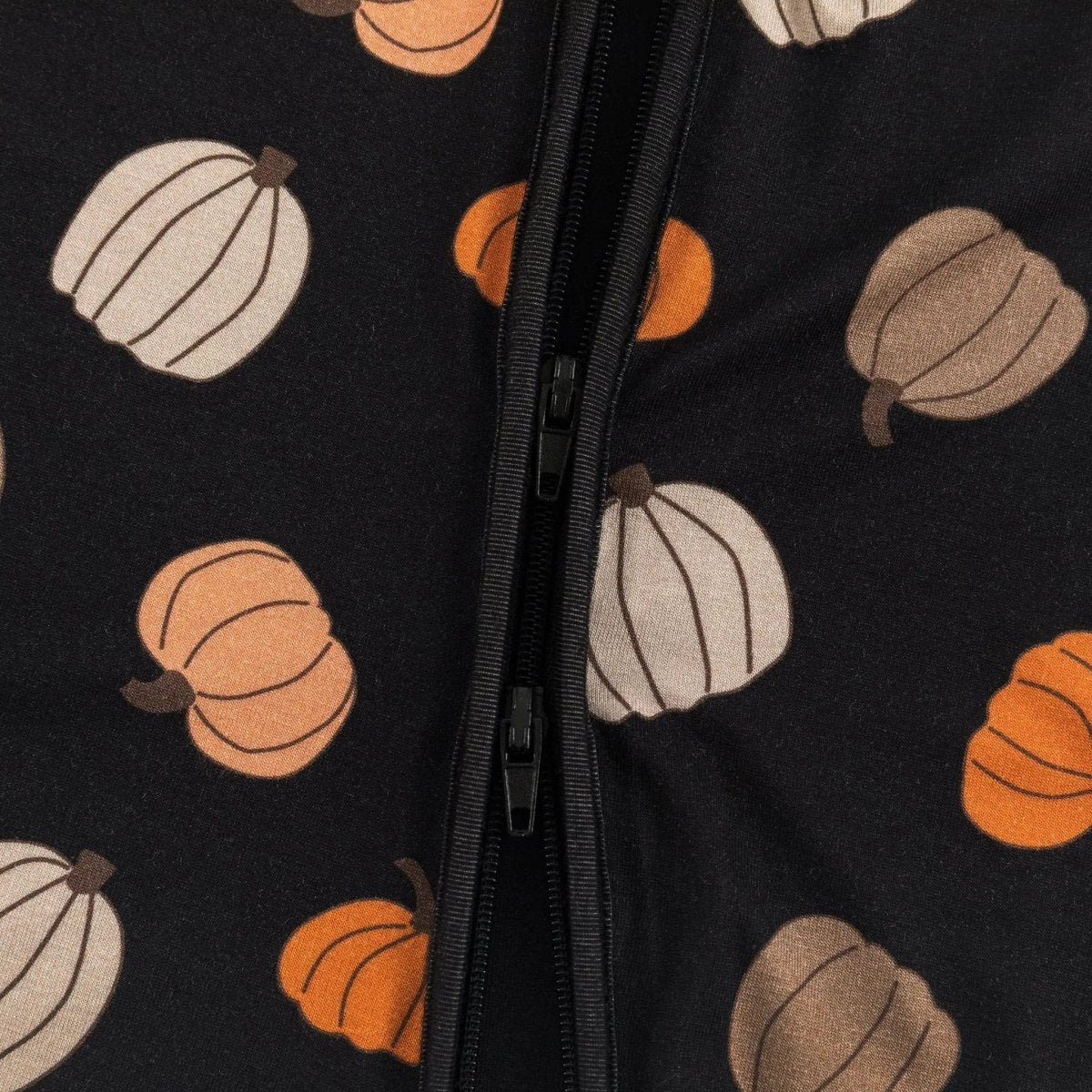 Dreamlet Pumpkins Black Convertible Zip Footies For Baby Dreamlet - Everetts Place Boutique - 