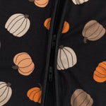 Dreamlet Pumpkins Black Convertible Zip Footies For Baby Dreamlet - Everetts Place Boutique - 