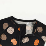 Dreamlet Pumpkins Black Convertible Zip Footies For Baby Dreamlet - Everetts Place Boutique - 
