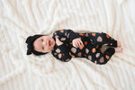Dreamlet Pumpkins Black Convertible Zip Footies For Baby Dreamlet - Everetts Place Boutique - 