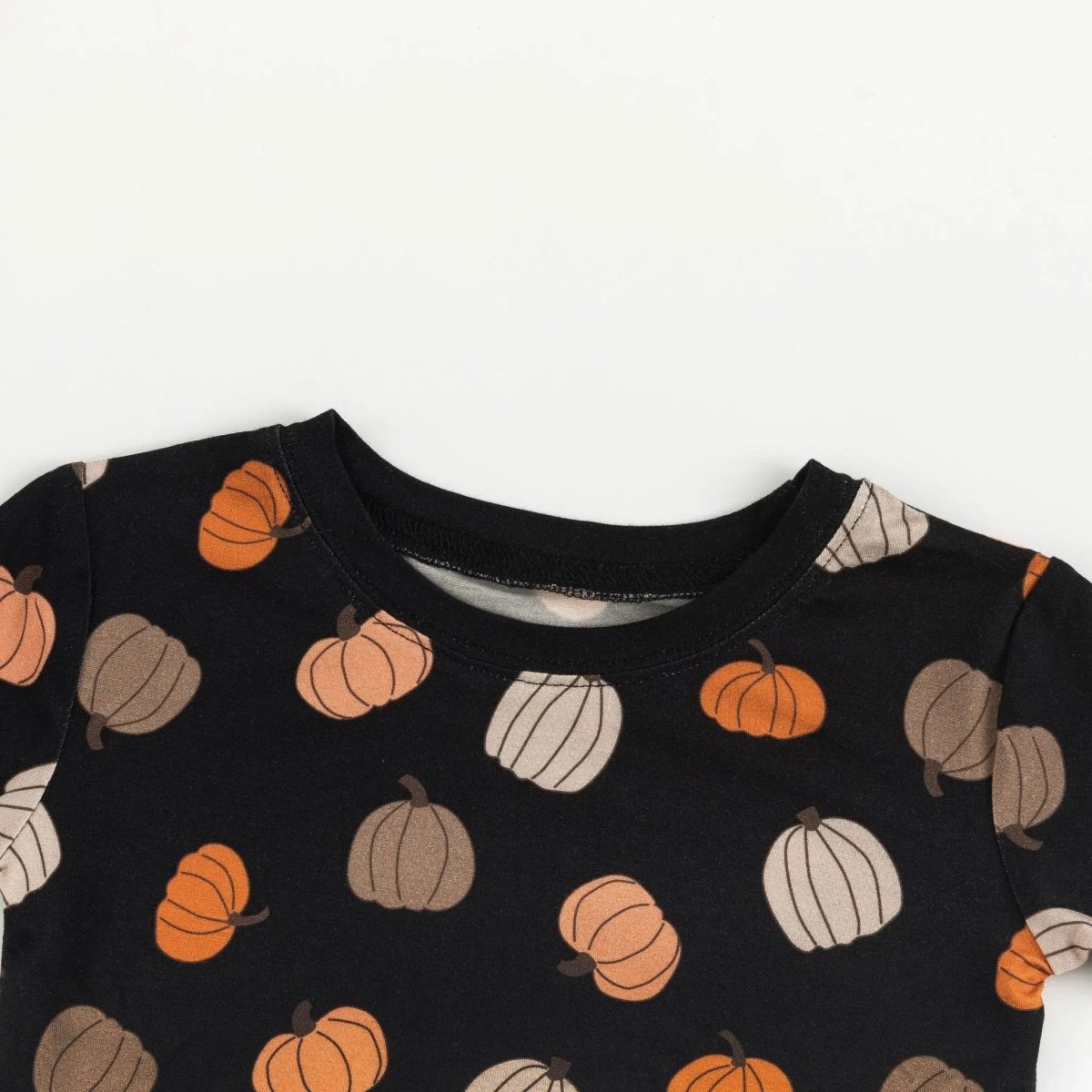 Dreamlet Pumpkins Black Two Piece Set Dreamlet Soft Bamboo Fabric - Everetts Place Boutique - 