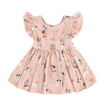 Dreamlet Puppy Egg Hunt Bodysuit Dress With Ruffle Sleeves For Baby - Everetts Place Boutique - 