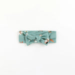 Dreamlet Puppy Egg Hunt Bow Headband Aquamarine One Size Puppies - Everetts Place Boutique - 