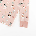 Dreamlet Puppy Egg Hunt Long Sleeve Pajamas Pink Dreamlet Set - Everetts Place Boutique - 