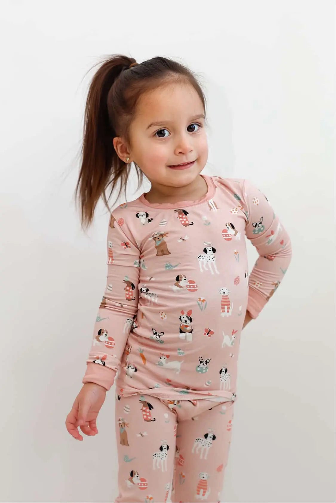 Dreamlet Puppy Egg Hunt (Long Sleeve PJ) - Pink - 