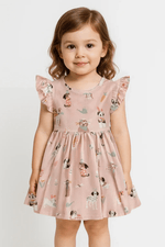 Dreamlet Puppy Egg Hunt Twirl Dress Bamboo Fabric for Outdoor Fun - Everetts Place Boutique - 
