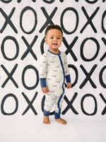 Little Joy Co. Puppy Love Bamboo Zippy Pajamas - 