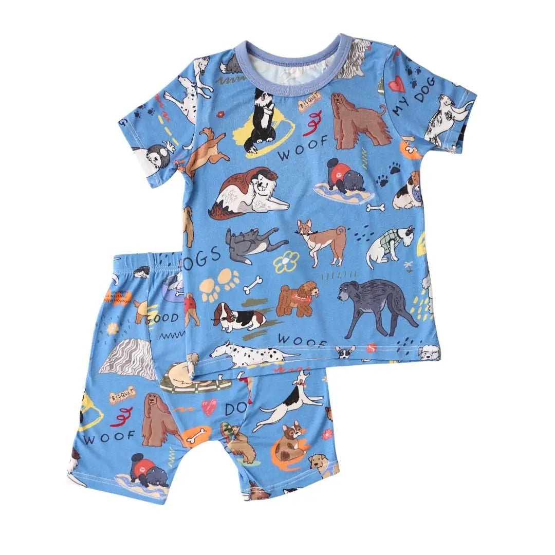 Bestaroo Puppy Pals Blue Shorts PJs - 