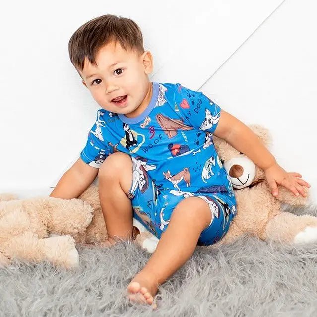 Bestaroo Puppy Pals Blue Shorts PJs - 