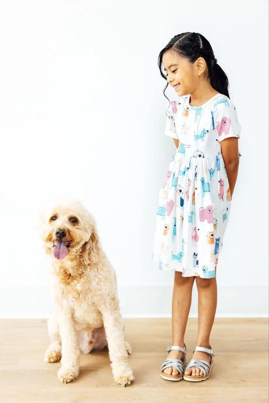 Mila & Rose ® Puppy Pals S/S Pocket Twirl Dress - 