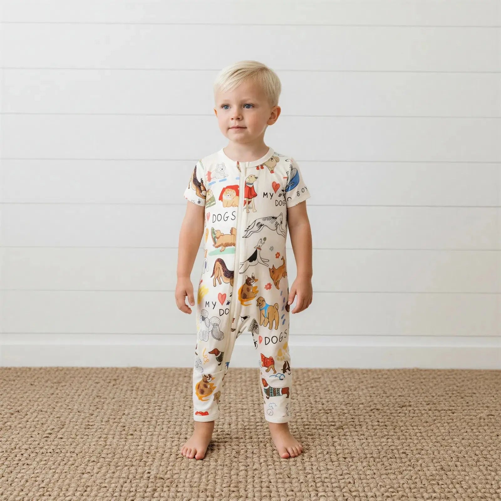 Puppy Pals White Coverall - Sleeve, Baby & Toddler Clothing, Child, Toddler, Overall | Everetts Place