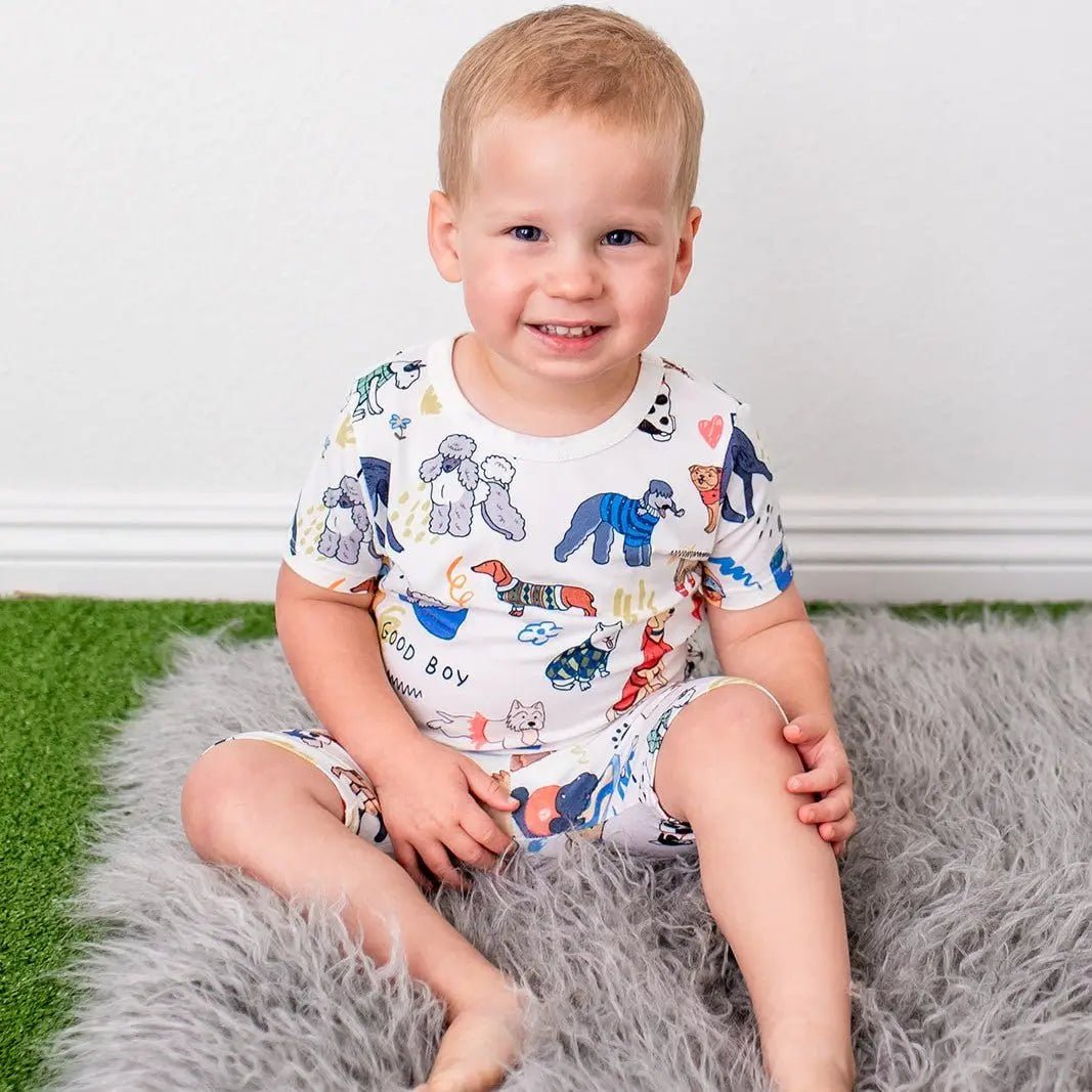 Bestaroo Puppy Pals White Shorts PJs - 