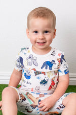 Bestaroo Puppy Pals White Shorts PJs - 