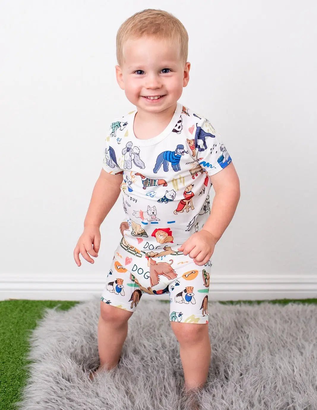Bestaroo Puppy Pals White Shorts PJs - 