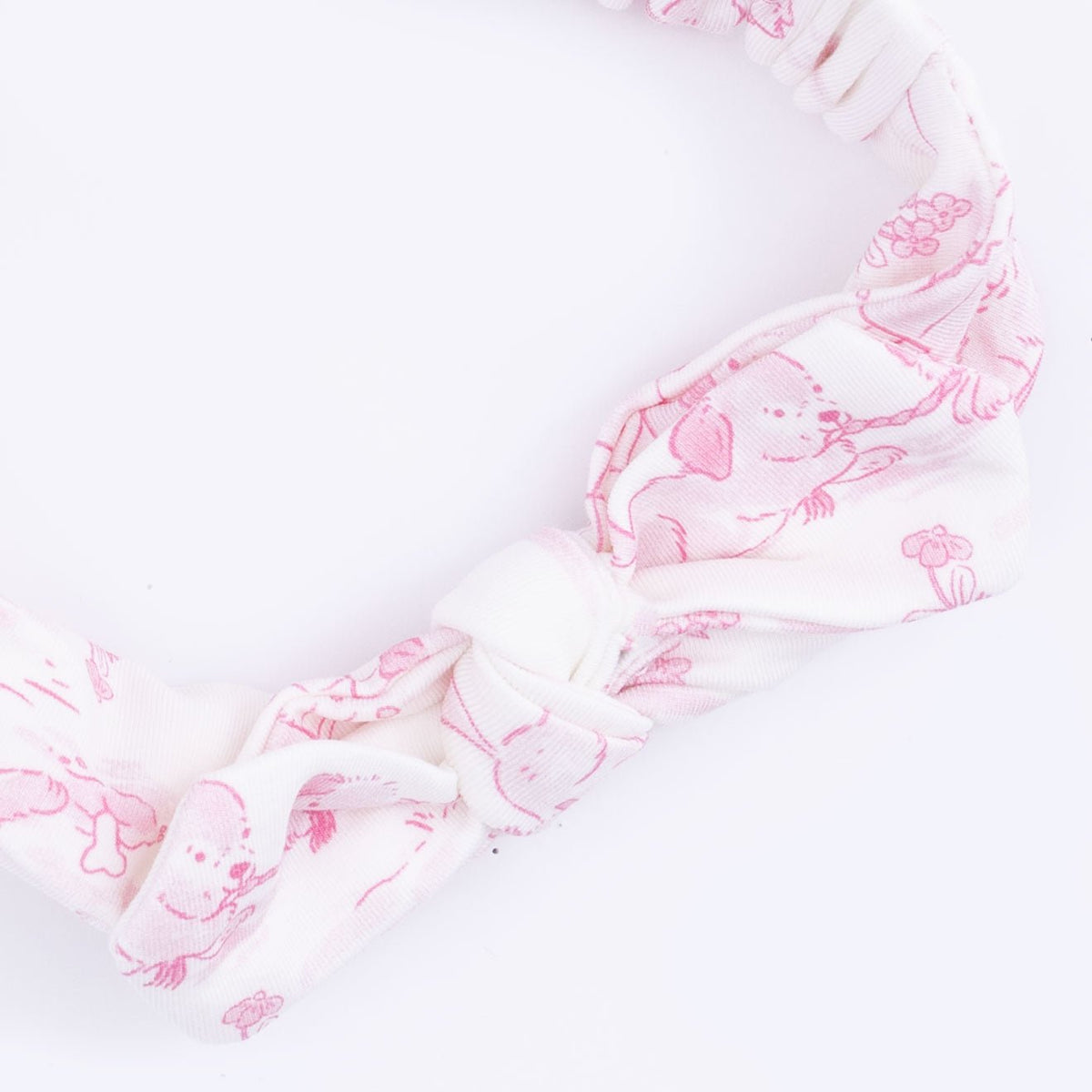Angel Dear Puppy Toile Pink - Knot HeadbandEveretts Place