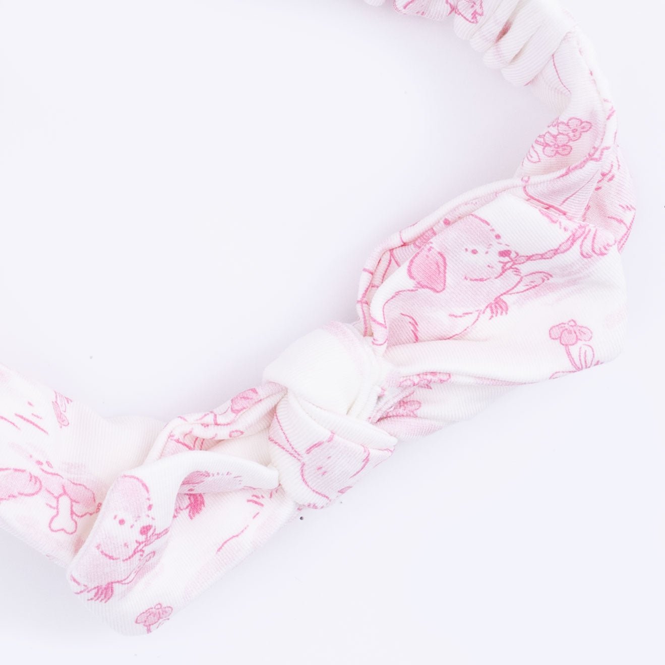 Angel Dear Puppy Toile Pink - Knot HeadbandEveretts Place